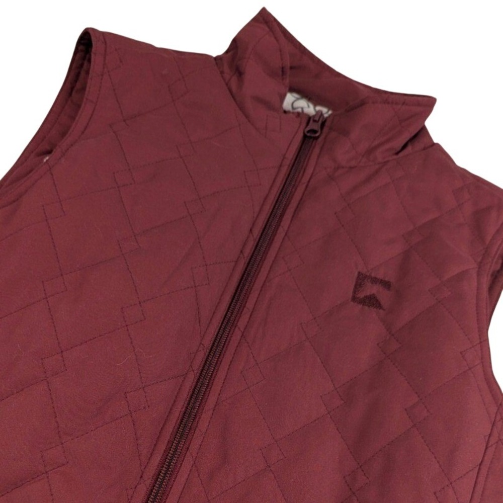 Riding Sport by Dover Saddlery Burgundy Quilted Equestrian Vest Small 0400892